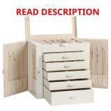 Frebeauty Jewelry Box for Women, 5-Drawer