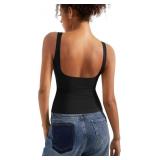 SUUKSESS Women Padded Open Back Tank Top size smal