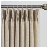 RAIN CITY Beige Sheer Curtains 132" Long Panel