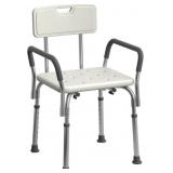 Medline Shower Chair with Armrests, 350lb