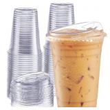 GUSTO 16 Oz Crystal Clear Cups, 100-Pack