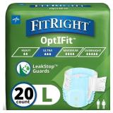 4ct FitRight Adult Briefs, Large 48"-58"