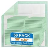 MILDPLUS Disposable Bed Pads 30"x36" 50pcs