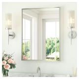 24x36 in. Aluminum Vanity Mirror, Nickel