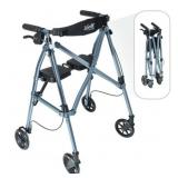 Stander Space Saver Rollator: Walker, Cobalt Blue