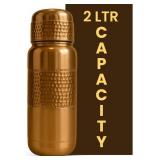 Leathervine 100% Copper Water Bottle 64 oz