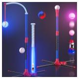 HYES 3-in-1 LED Baseball Set for Kids 3-5