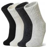 WEVIAS Kids 8-12 Merino Wool Socks 4 Pairs