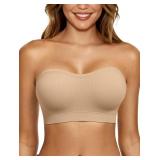 LetsJoli Strapless Push Up Bandeau Bra