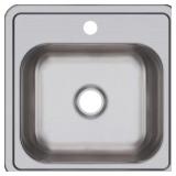Dayton 15 in. Drop-in Single Bowl Bar Sink