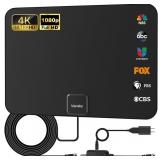 TV Antenna Indoor Amplified HDTV 50 Mile Range