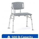 Medline Bariatric Transfer Bench, 500 lb Gray
