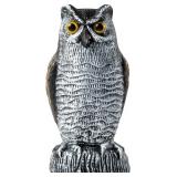 OFFO 8" Owl Decoys for Birds, Brown/White