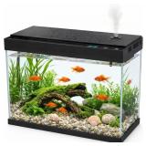 BARKBUDDY 2.5 Gal Fish Tank Kit, LED Light