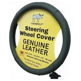 HANWOLF 15" Leather Steering Wheel Cover, K&N High