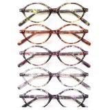 JM 6 Pack Oval Blue Light Blocking Glasses