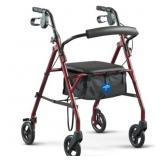 Medline Rollator Walker, Folding, 6" Wheels
