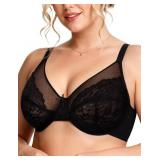 Minimizer Bra Lace Bralette size34DDD