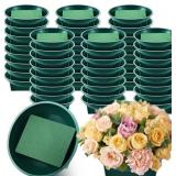 Sabary Floral Foam Round Bowls 48 Pack, 6.3"