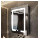 Velux 20x26 in Aluminum Medicine Cabinet LED