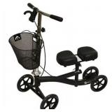 Roscoe Knee Walker Scooter with Basket, Black