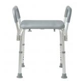 Medline Bath Aluminum Bench with Arms