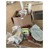 Assorted glassware and decor