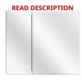 Glacier Bay 30x26 Frameless Bi-View Cabinet with M