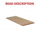 6 ft L x 25 in D Hevea Block Countertop