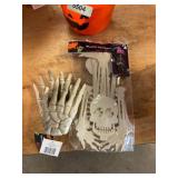 Plastic Skelton, spiderweb, misc