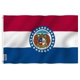 ANLEY Damaged Fly Breeze Missouri State Flag 3x5 f