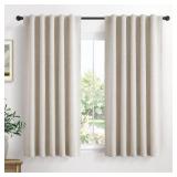 Linen Blackout Curtains 63" | Cream