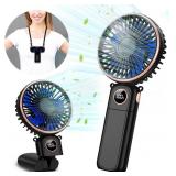 CRISLEX Handheld Fan, 5200mAh, USB Foldable