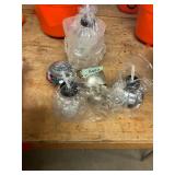 4ct Pumpkin Tumblers, Skull Candy Bowl