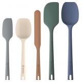 ChefAide 5-Piece Silicone Spatula Set