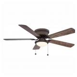 Hugger 52 in. LED Espresso Bronze Ceiling Fan