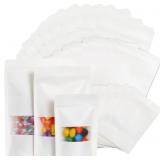 AmazingSpark Resealable Bags (3 Sizes) White