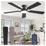 52 in. Smart Indoor Ceiling Fan with Light Kit