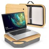 Mayjoy Bamboo Laptop Lap Desk with Storage