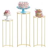 Bonastella Cylinder Stands for Parties, 3PCS