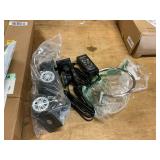 Laptop charger, towel hook, stroller wheels