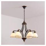 Farmhouse Bronze 6-Light Chandelier