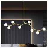 CEDER 8-Light Brass Chandelier