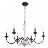 6-Light Vintage Candle-Style Chandelier