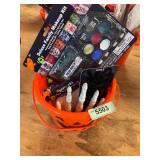 Makeup kit, long wig, misc