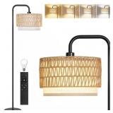 68 in. Black 1-Light Floor Lamp w/ Shade
