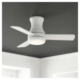 Aldwin 30 in. White Flush Mount Ceiling Fan