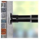 Vailge Room Divider Tension Rod 28-43" Black