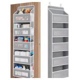JARLINK Over-the-Door Organizer, 5 Shelf Grey