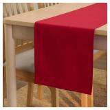 Encasa XO Table Runner, Cotton Canvas 13"x59"